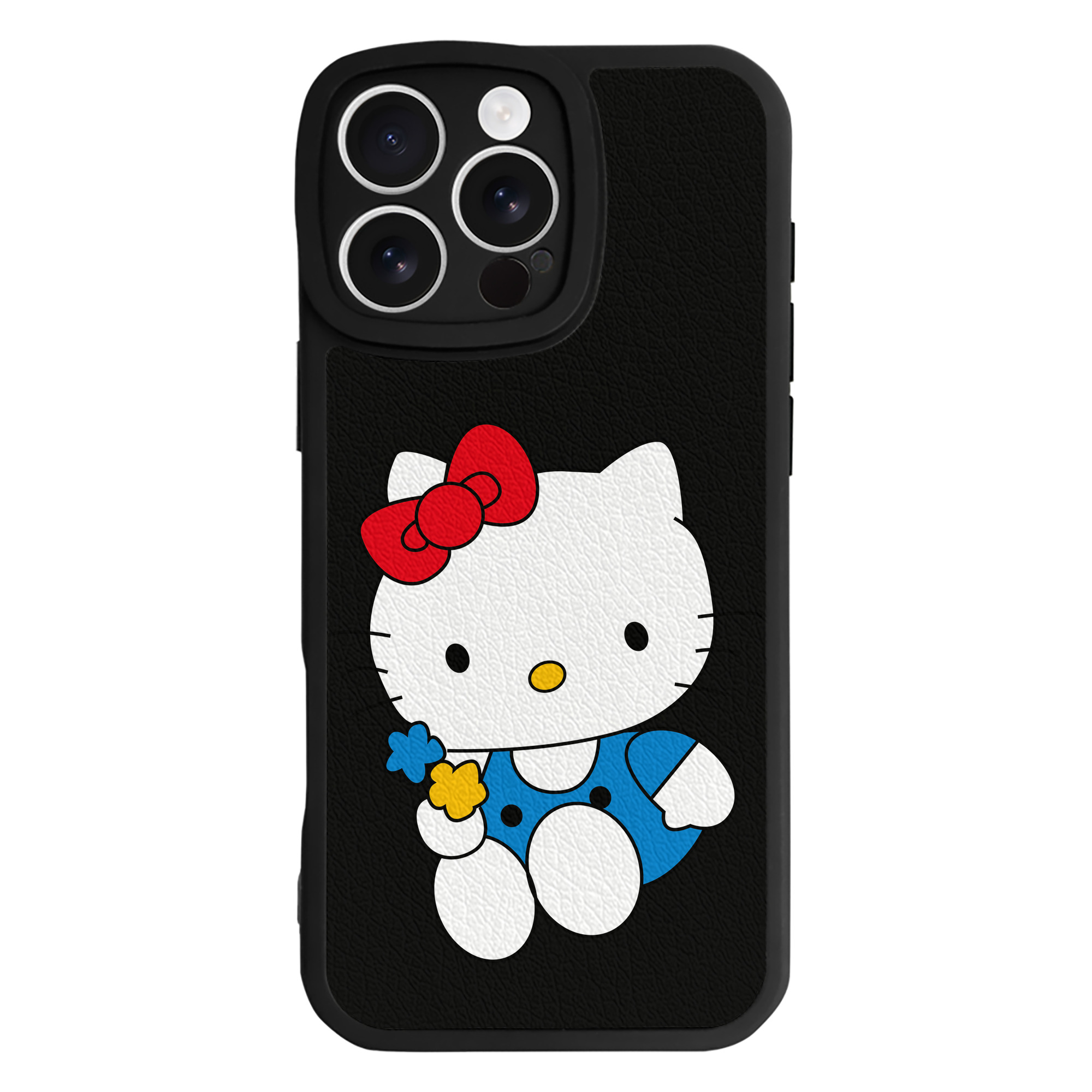 （画像用） Hello Kitty ハローキティ 【iPhone 16シリーズ対応】シリコンスマホケース（レザー調） 材質：シリコン